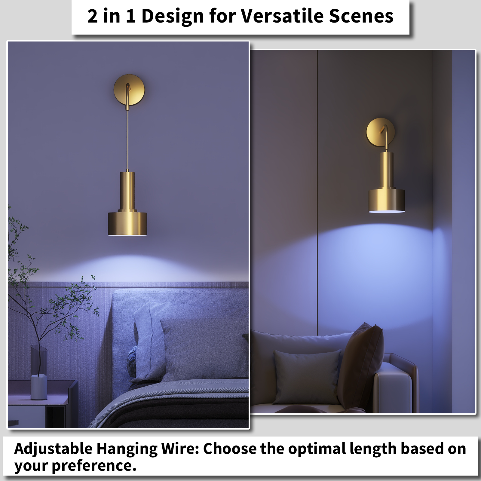 LUMIMAN Battery operated Sconces
