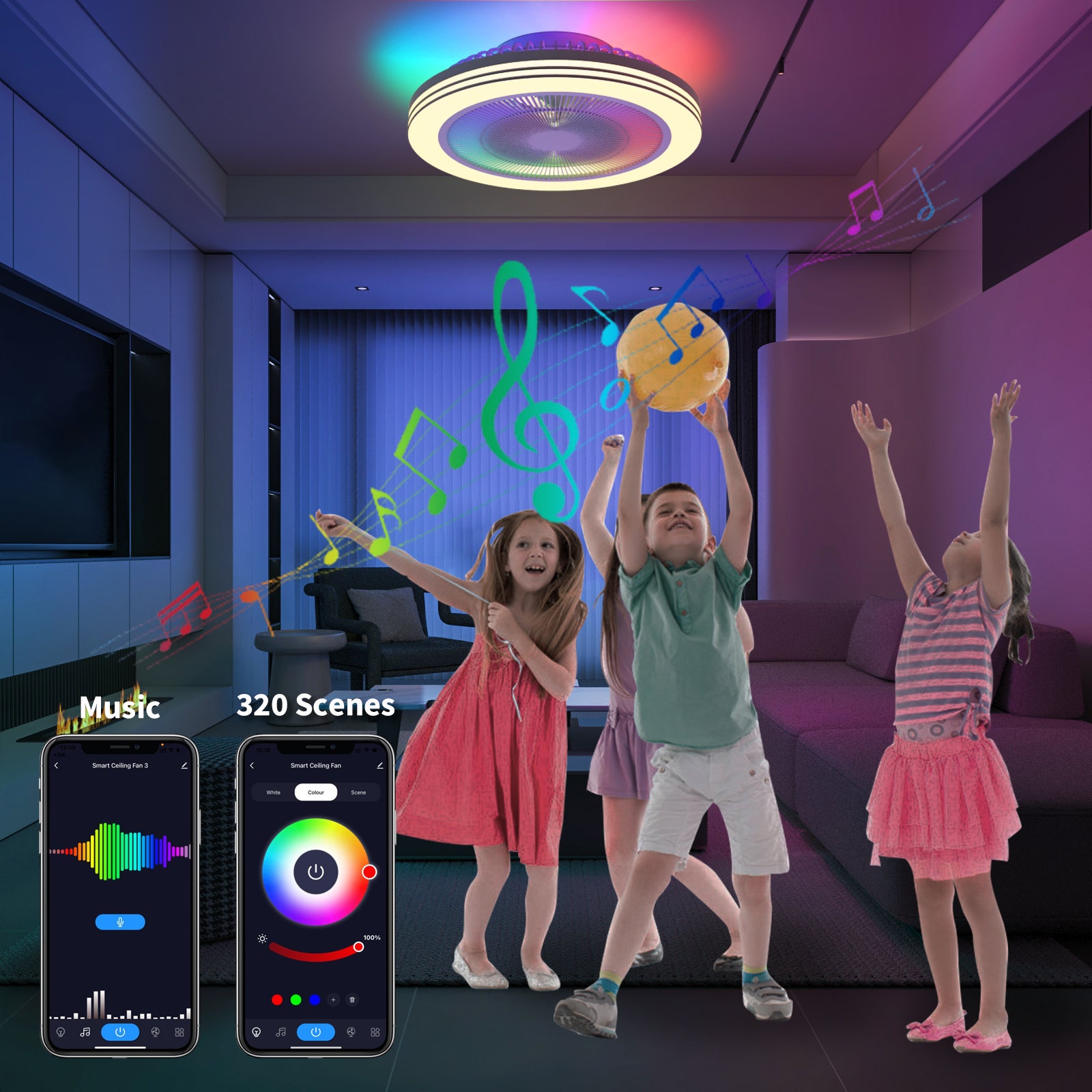 LUMIMAN Smart Ceiling Light with Fan