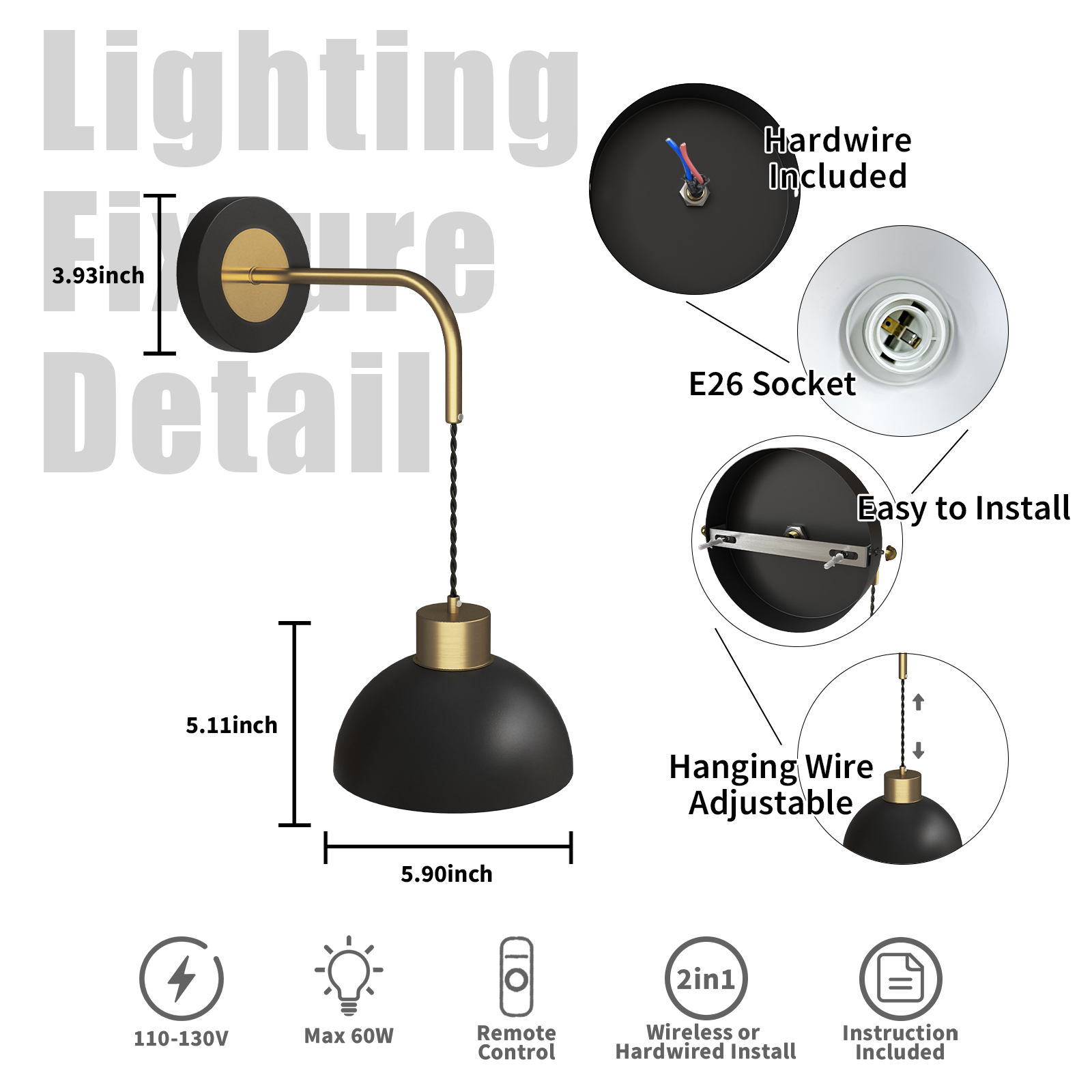 LUMIMAN Battery operated Sconces Modern Style