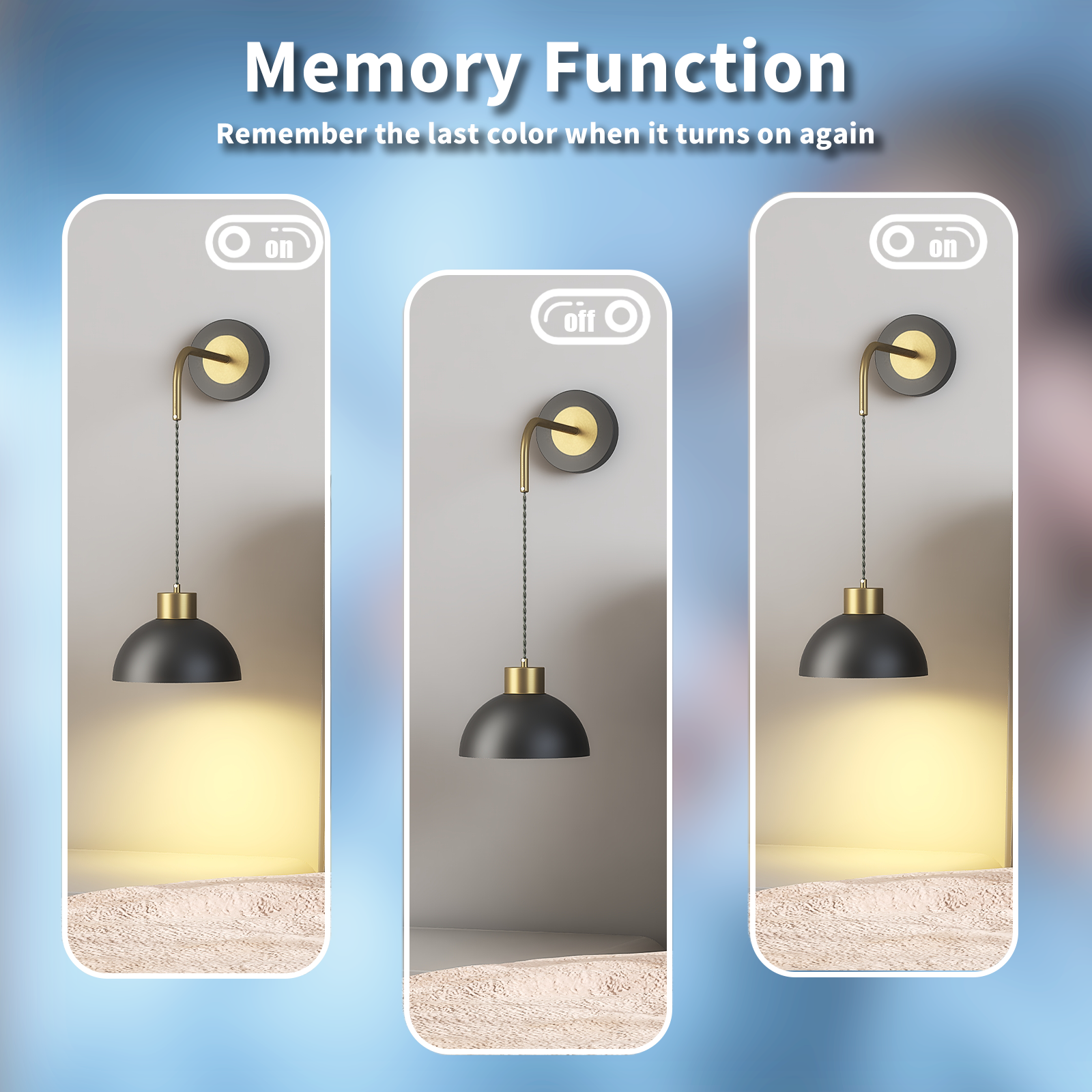 LUMIMAN Battery operated Sconces Modern Style
