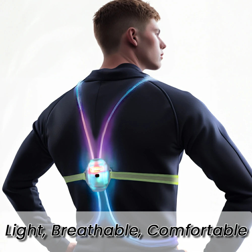 Running Vest, Running Light for Runners, Safety Reflective Running Gear for Men Women