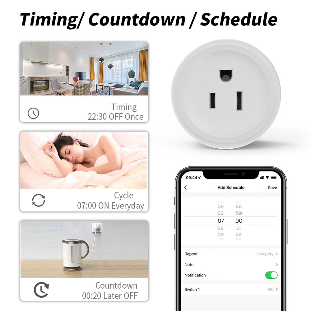LUMIMAN MINI Smart Plug Outlet 4 Pack Round Plug