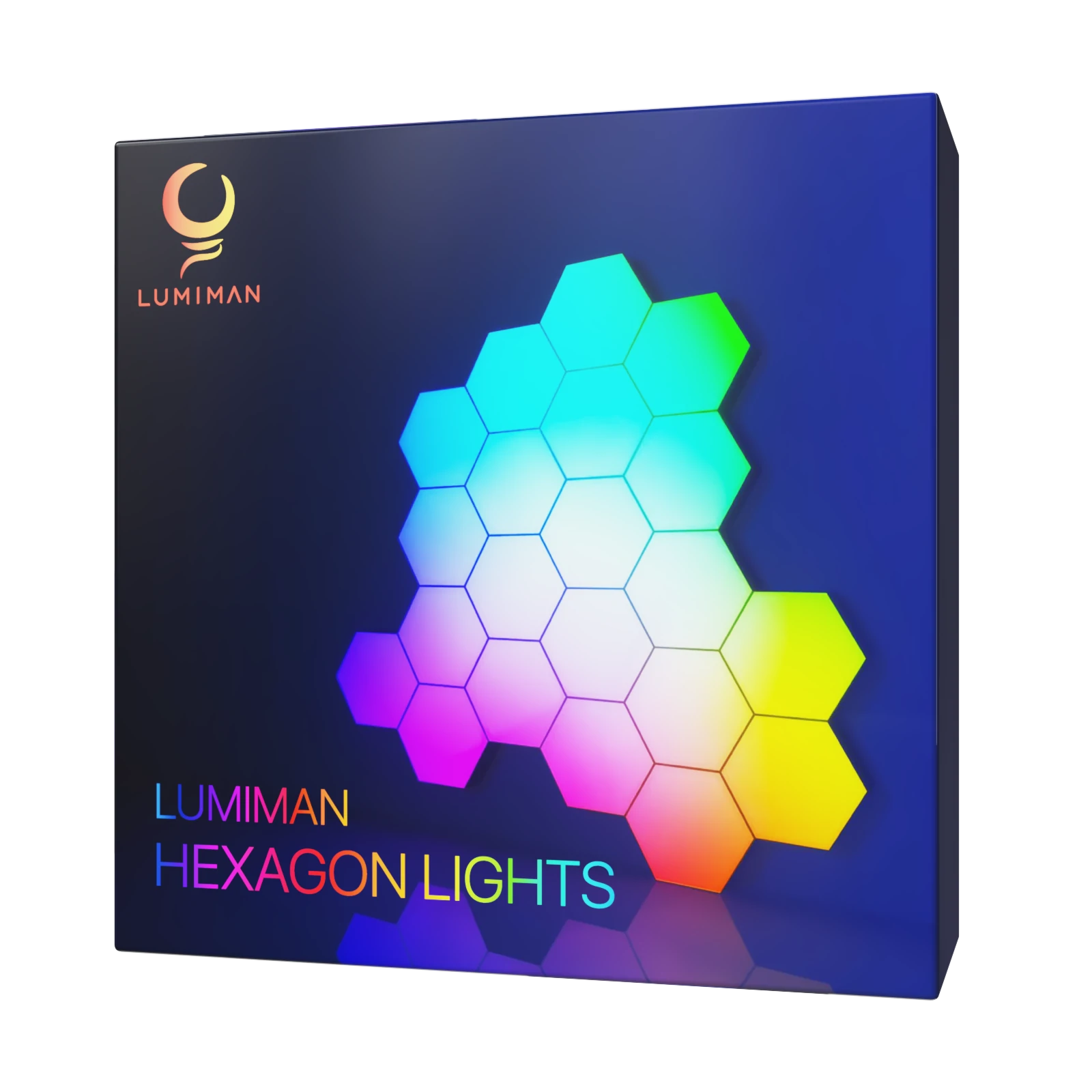 8 Pack Hexagon Light Panels -Cool Music Sync RGB Hexagon LED Lights Gaming  Lights with APP & Remote Control Wall Lights Gift for Home Decor, Living