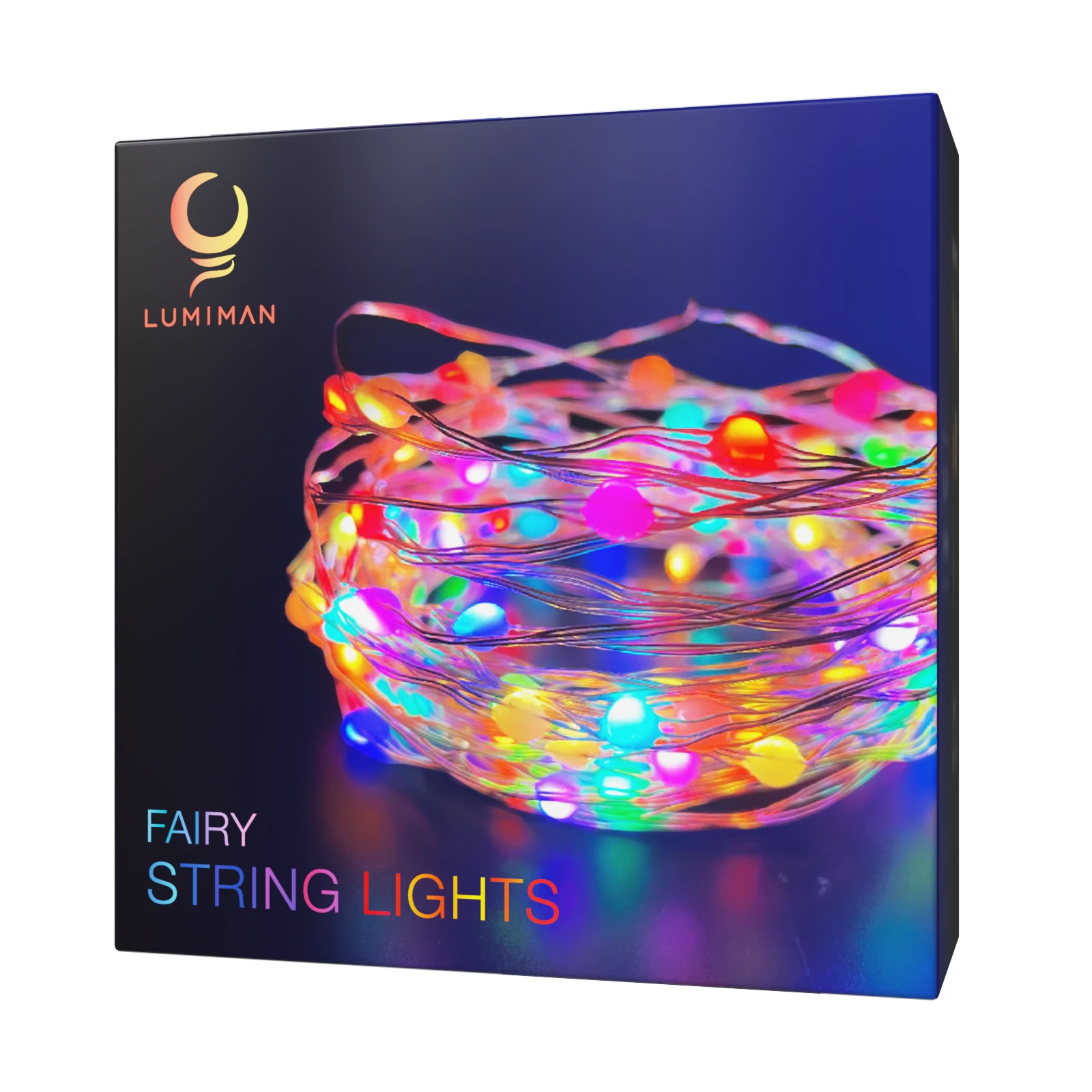 Fairy String Lights with 20 LED's, Multicolor Colorful Rainbow, Decorative  String Lights, LED Strands