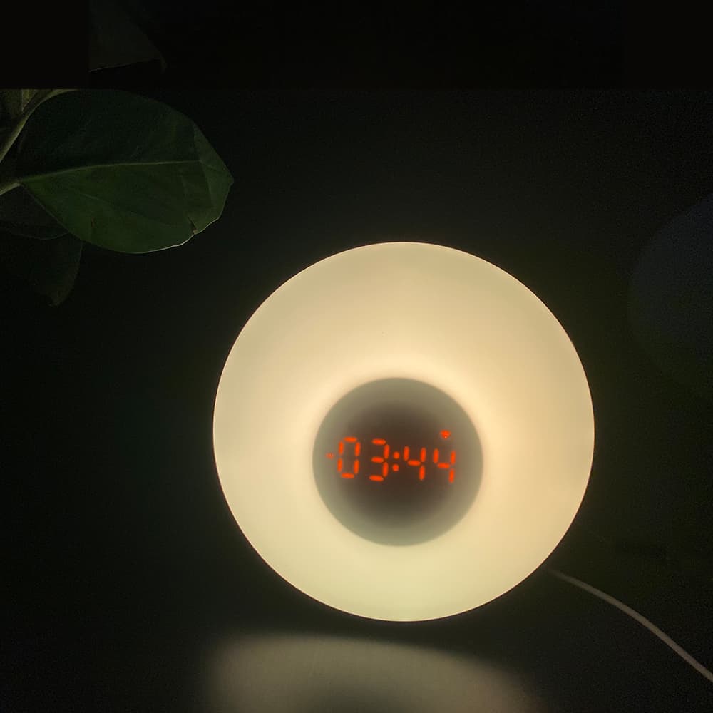 LUMIMAN Sunrise Alarm Clock, Smart Wake up Light Work with Alexa Snooze/FM Radio-LUMIMAN