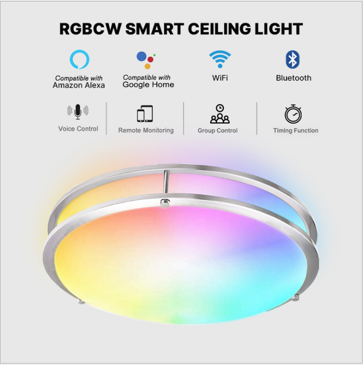 LUMIMAN Smart Semi Flush Mount RGB Ceiling Light