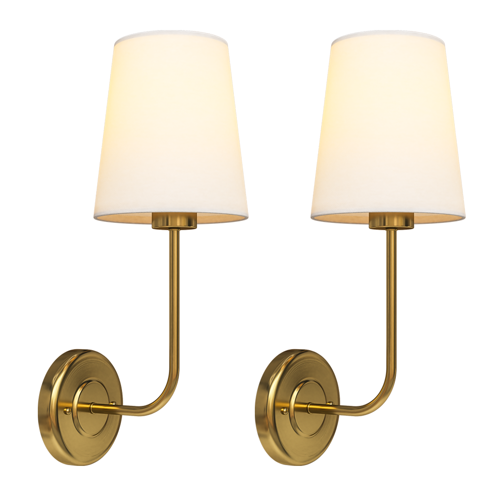 LUMIMAN Wall Sconces Set of Two, Brass Vintage Industrial Wall Sconce Light Fixture for Dining Room