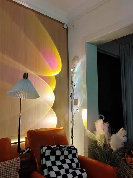 Sunset Projection Floor lamp for Living Room Mood Lighting 5 Heads