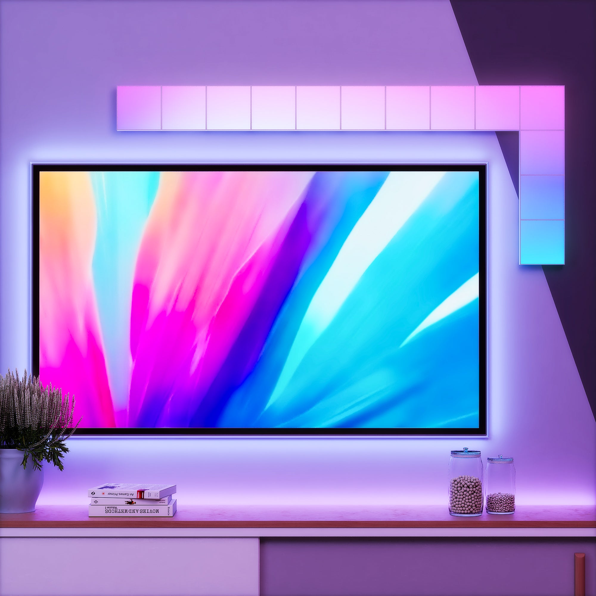 Smart Wall Light Panel WIFI controlled Square pixel Light
