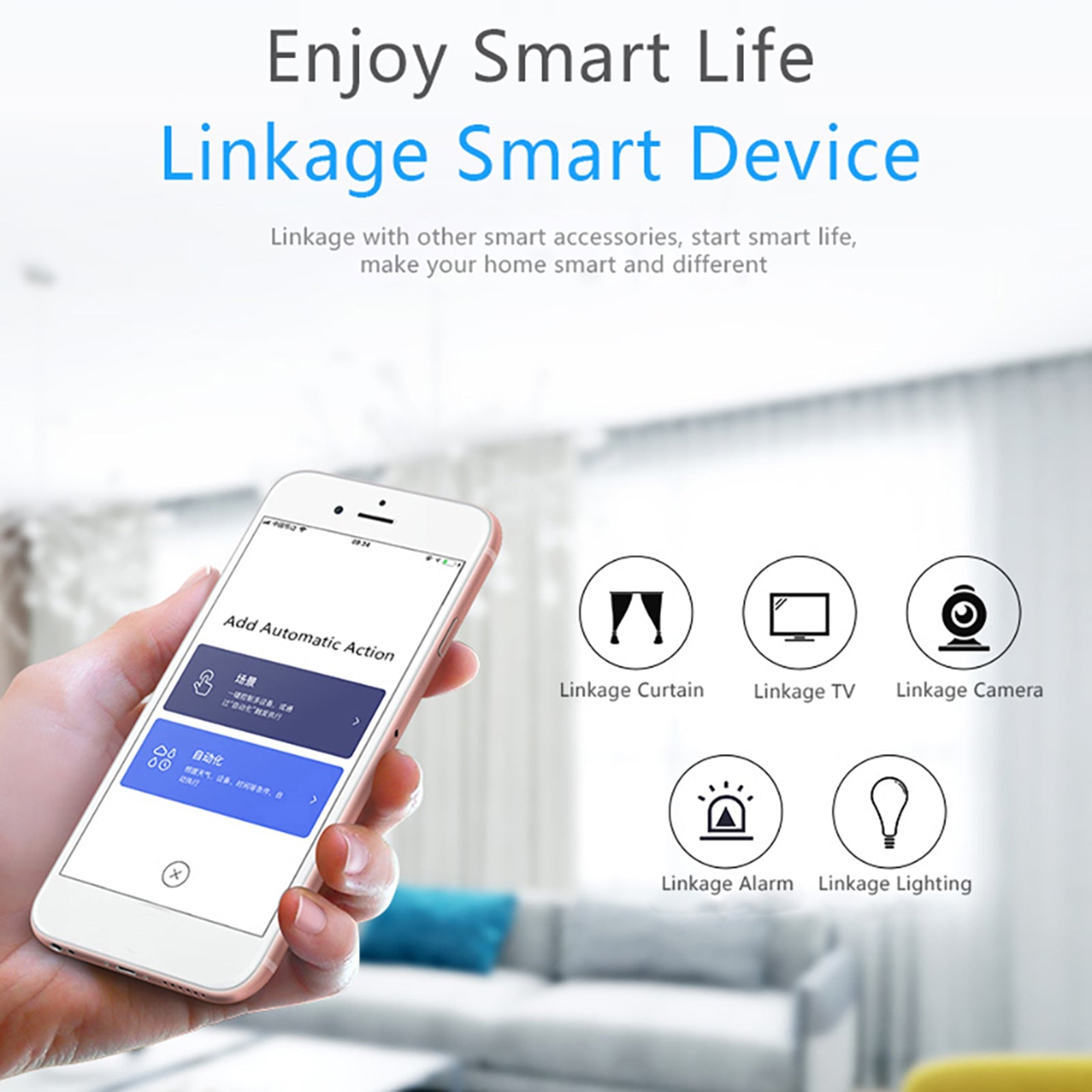 Smart Bulb +WiFi Smart PIR Motion Sensor Bundle