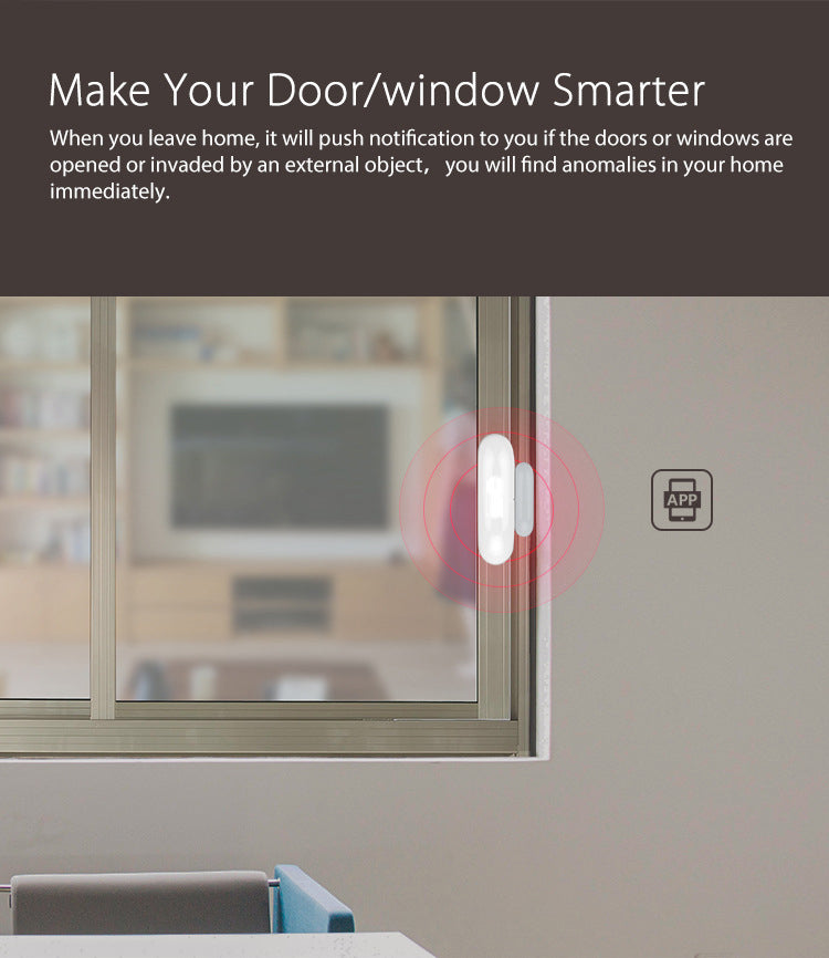 WiFi Door Sensor Smart Window Contact Sensor Programmable with LUMIMAN Devices