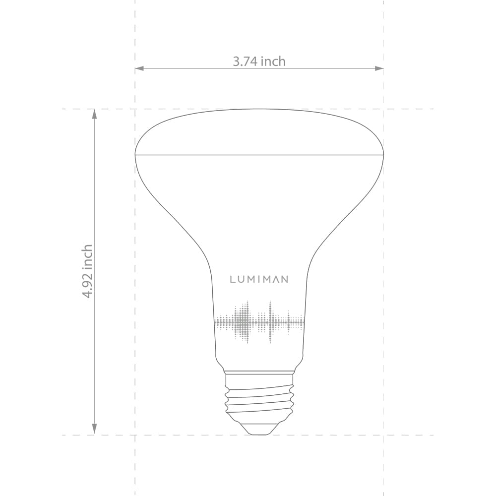 LUMIMAN PRO-BR30 LED Smart Bulb Color Changing LED WiFi Dimmable Multicolor Light Bulbs 2 Pack-LUMIMAN