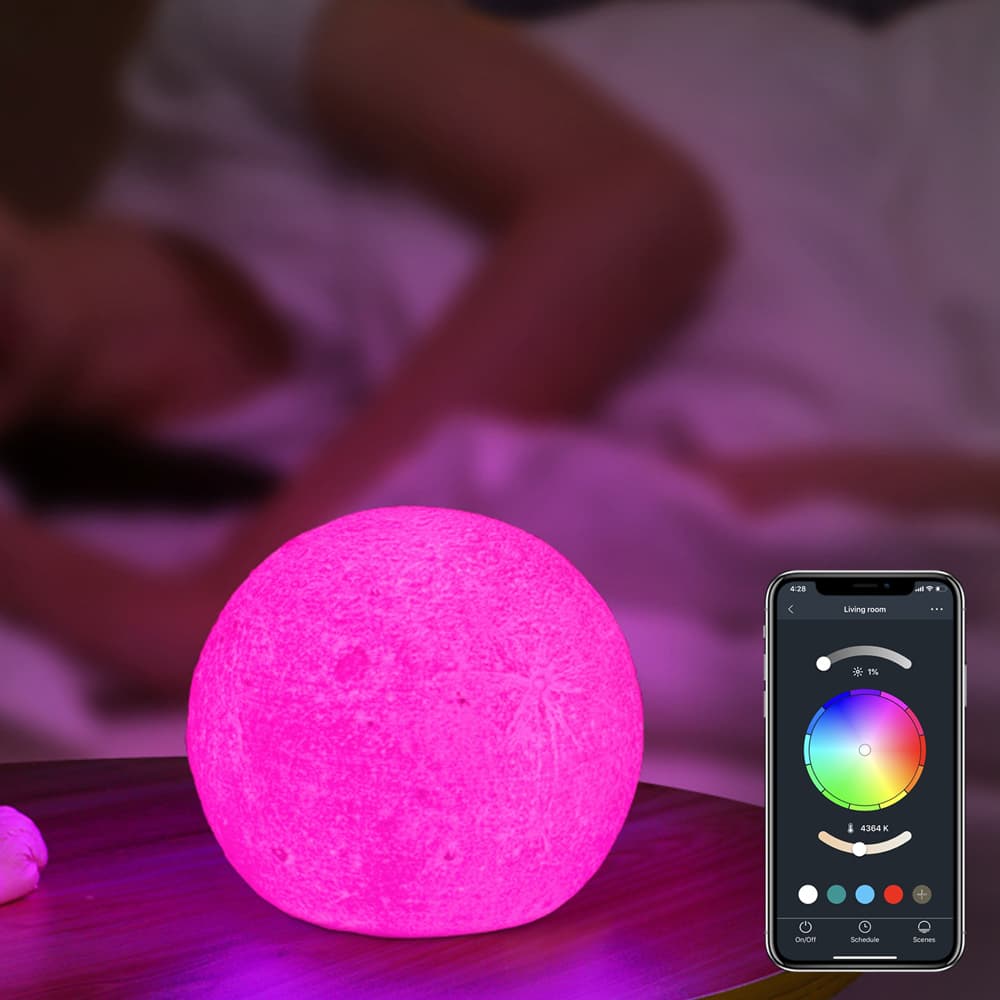 Lumiman Smart WIFI Moonlight Lamp Remote Control, Dimmable, Color Changing Moonlight Lamp
