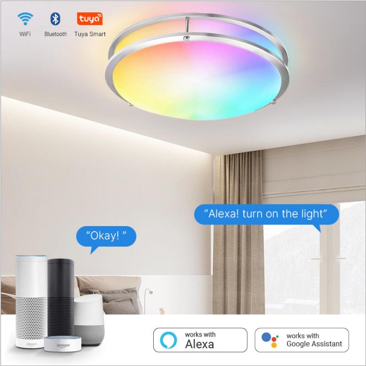 LUMIMAN Smart Semi Flush Mount RGB Ceiling Light