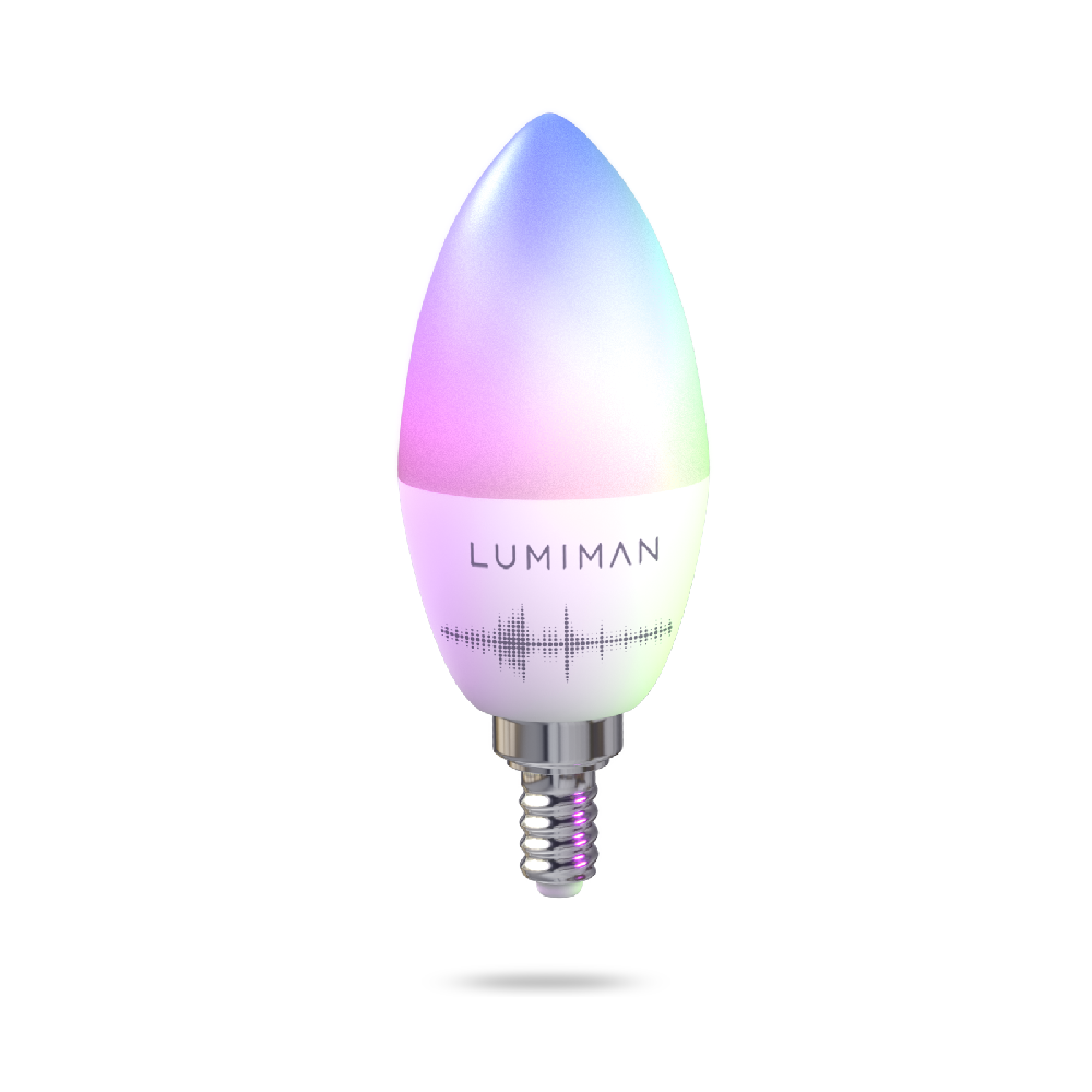 LUMIMAN PRO - WiFi LED Candelabra Bulbs Color Changing and Dimmable Smart Light Bulb E12