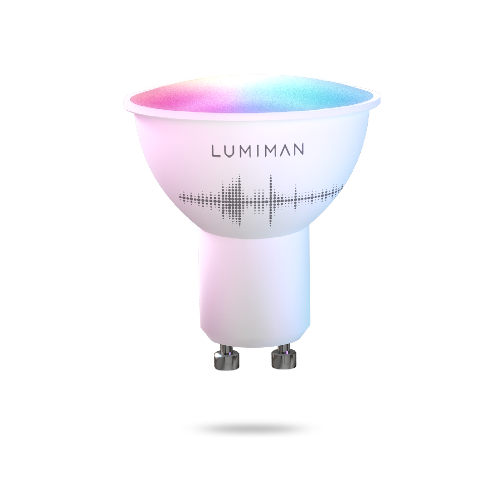 LUMIMAN PRO - GU10 Smart Light Bulb, Wifi Smart LED Light RGBCW Color Changing Bulbs Alexa Voice/App Control (14 days shipping)