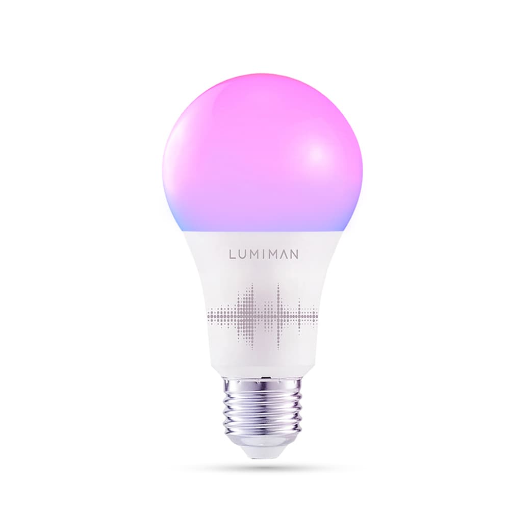 LUMIMAN PRO - UK Wifi Smart LED Light Colour Changing Bulbs Alexa Voice/App Control E27 Screw 1 Pack-LUMIMAN