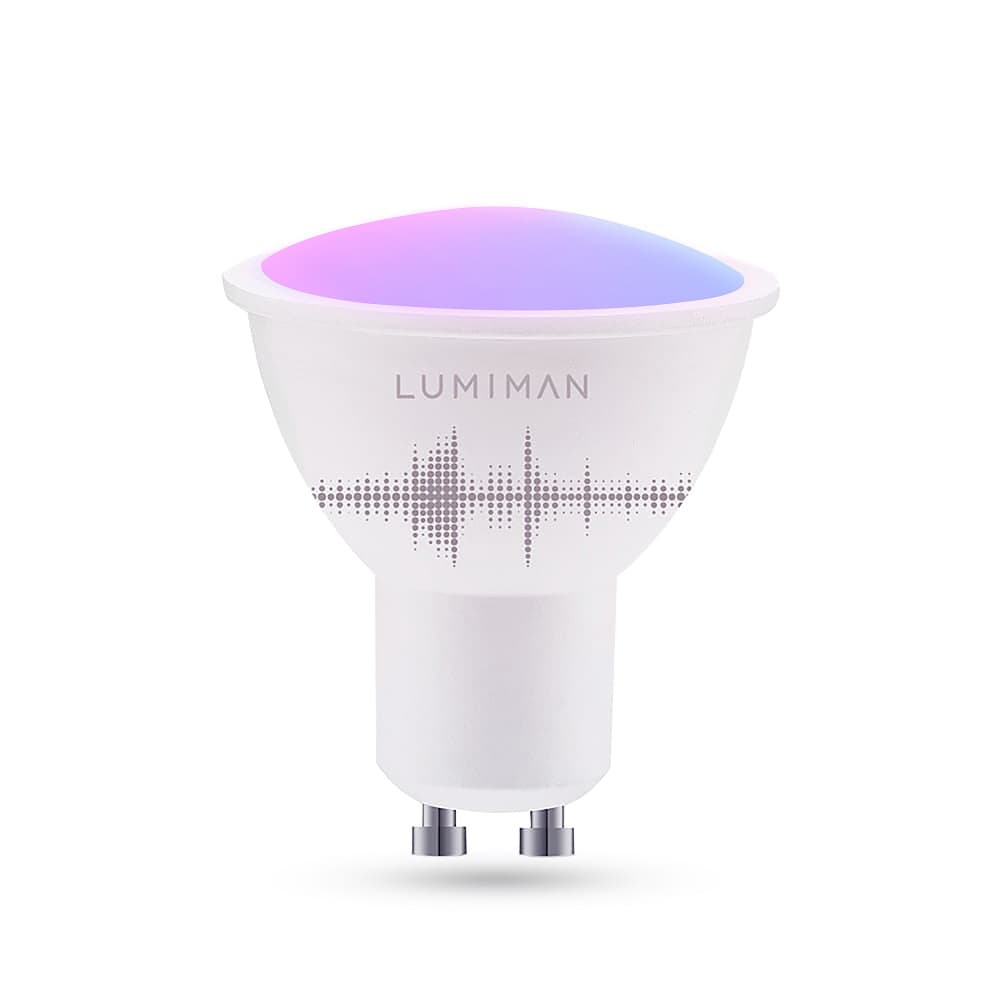 LUMIMAN PRO - Wifi Smart LED Light RGBCW Color Changing Bulbs Alexa Voice/App Control GU10 1 Pack-LUMIMAN