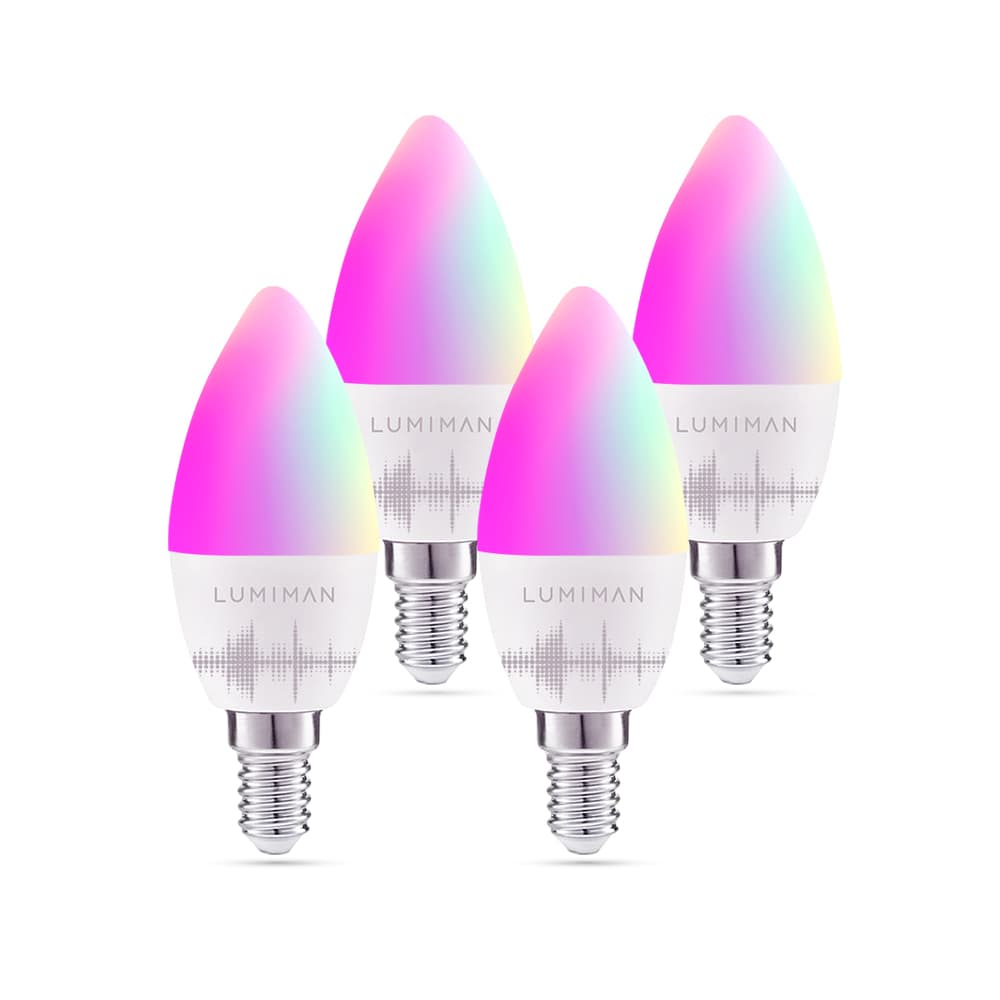 LUMIMAN PRO - UK WiFi LED Candelabra Bulbs Color Changing and Dimmable Smart Light Bulb E14 1 Pack