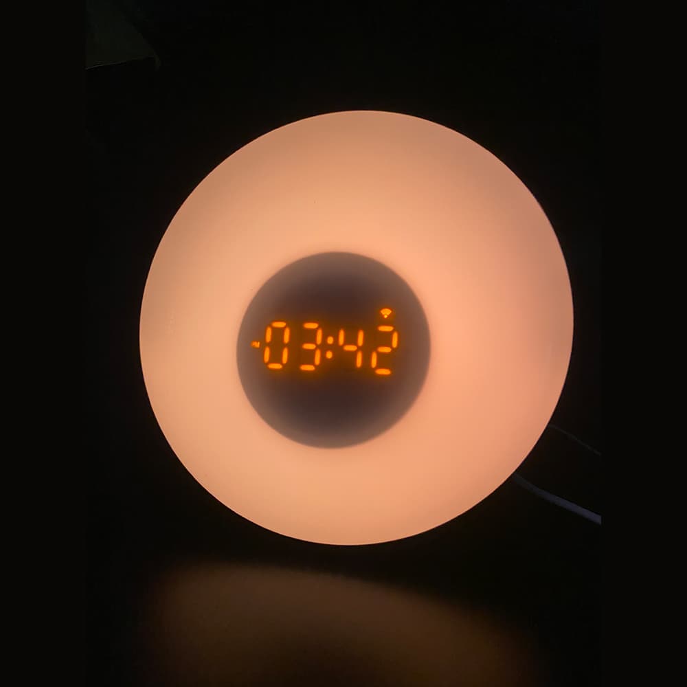 LUMIMAN Sunrise Alarm Clock, Smart Wake up Light Work with Alexa Snooze/FM Radio-LUMIMAN